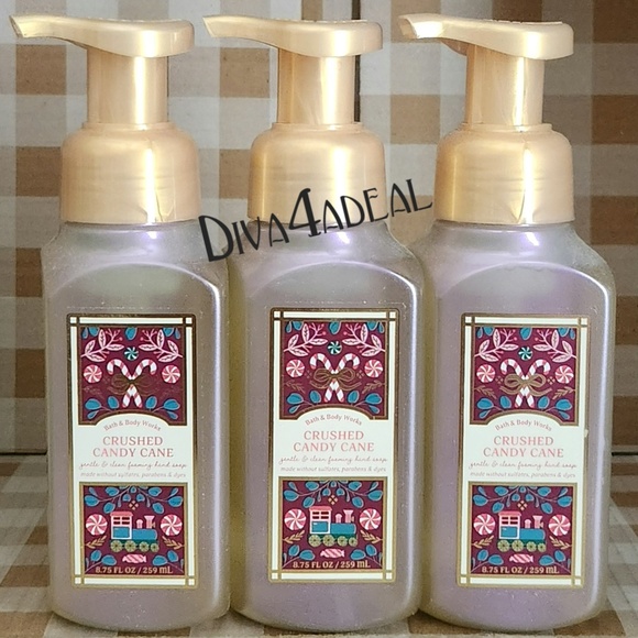3x Bath & Body Works Crushed Candy Cane Foaming Hand Soap - Picture 1 of 2